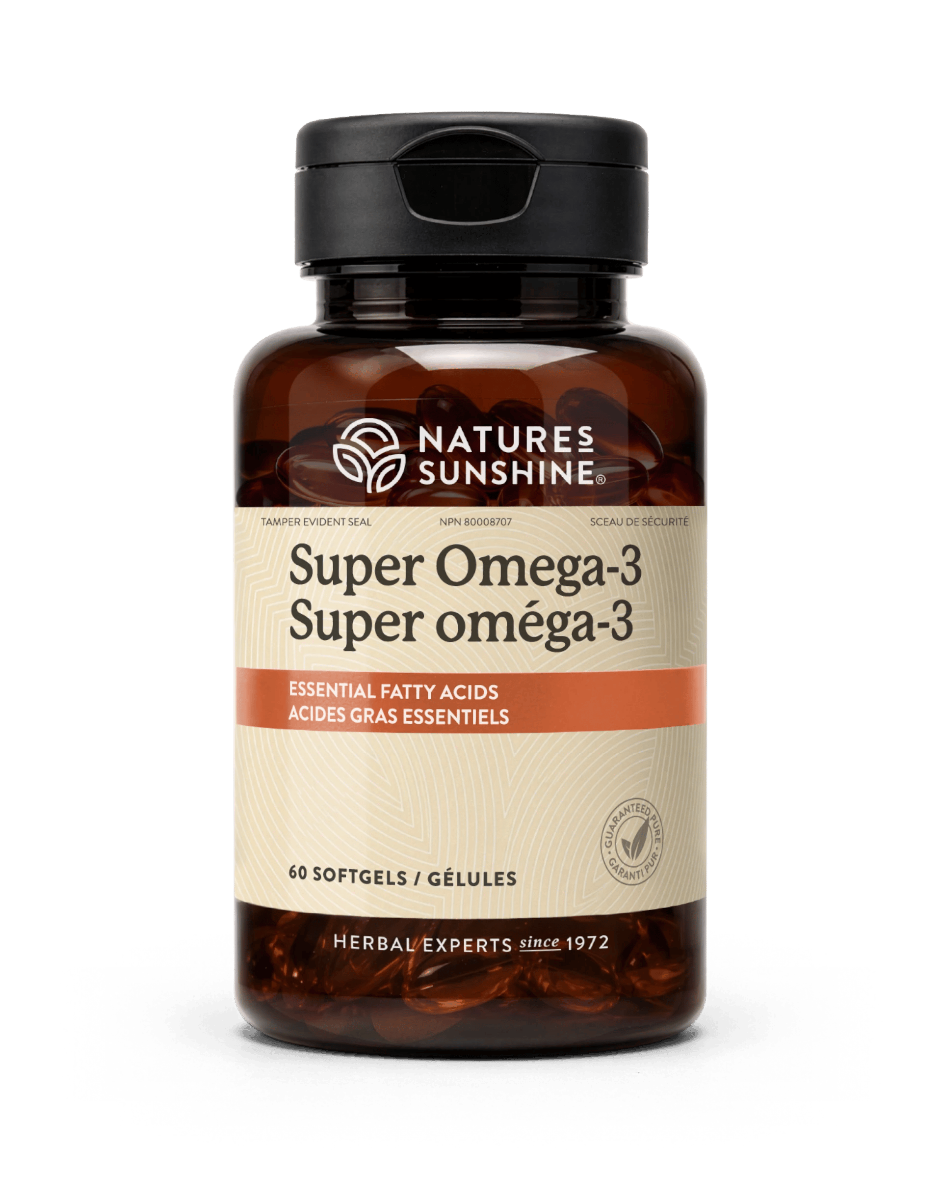 Nature's Sunshine Super Omega 3 bottle, 60 Softgel Capsules