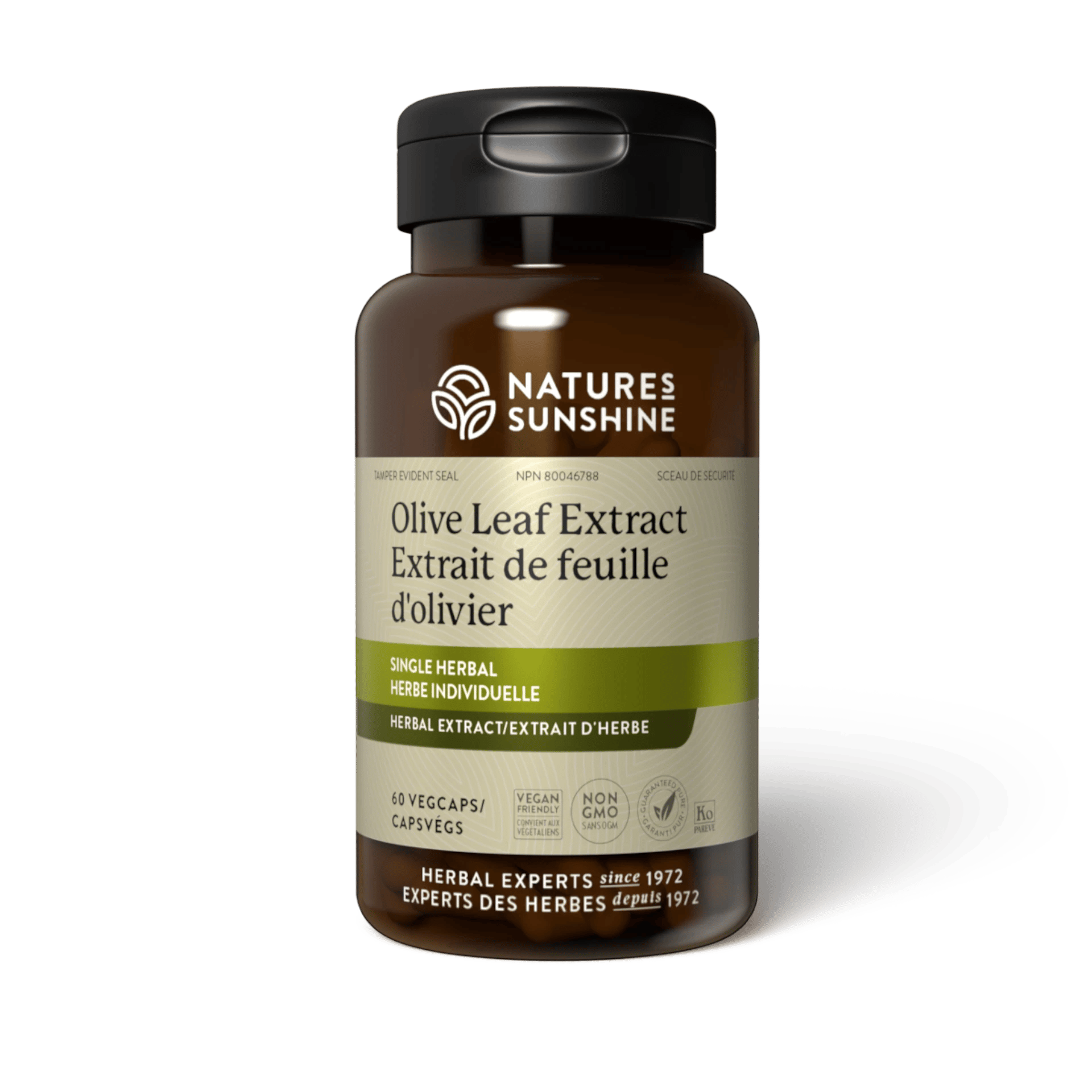 Nature's Sunshine Olive Leaf bottle, 60 Capsules
