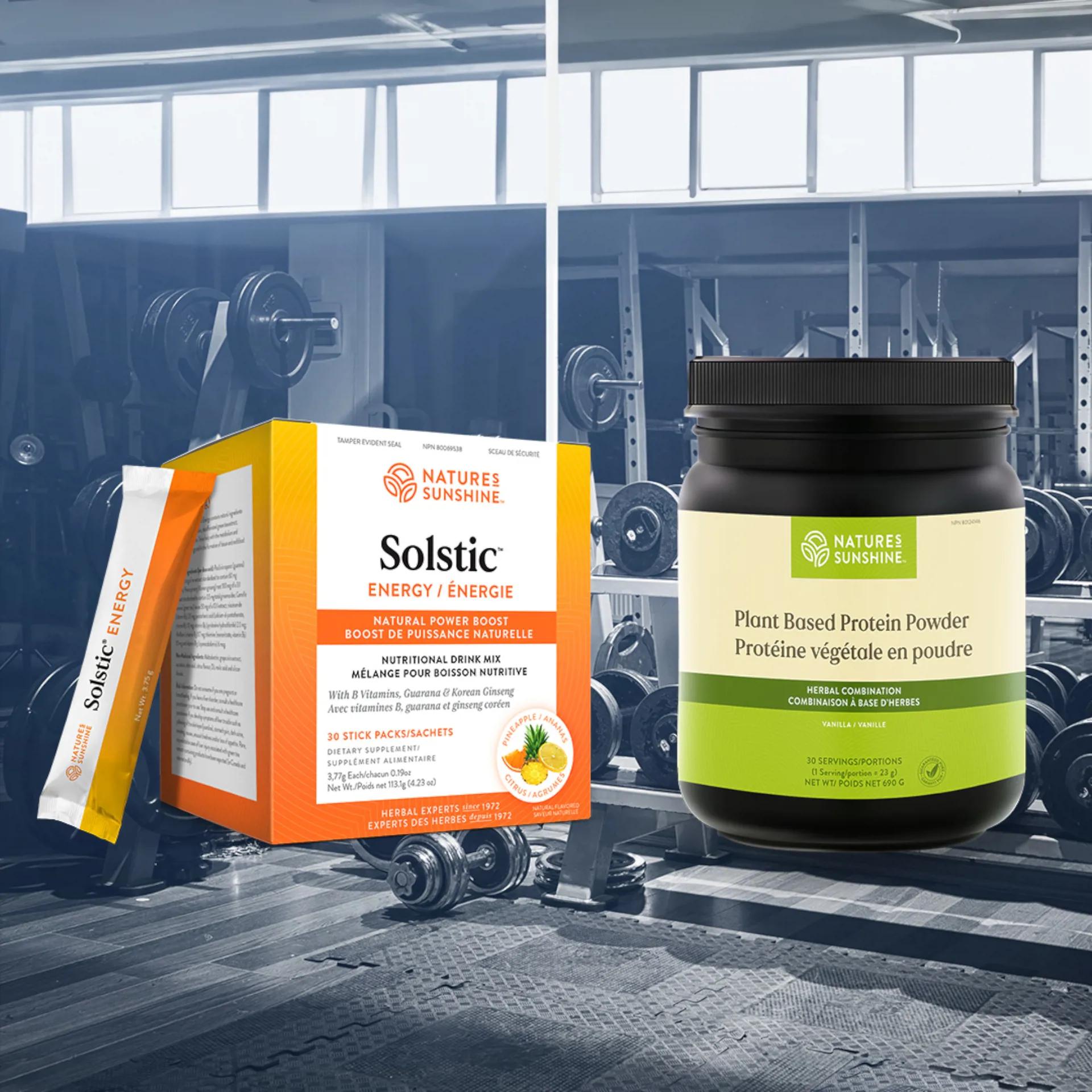 Plant Based Protein Powder & Solstic Energy Bundle